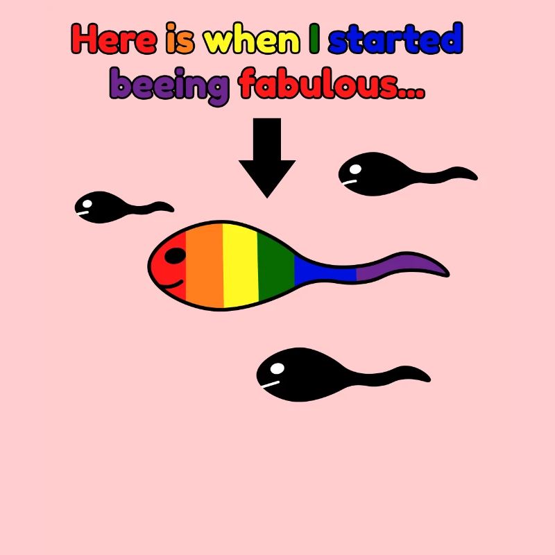 Têtards LGBT fabuleux arc-en-ciel
