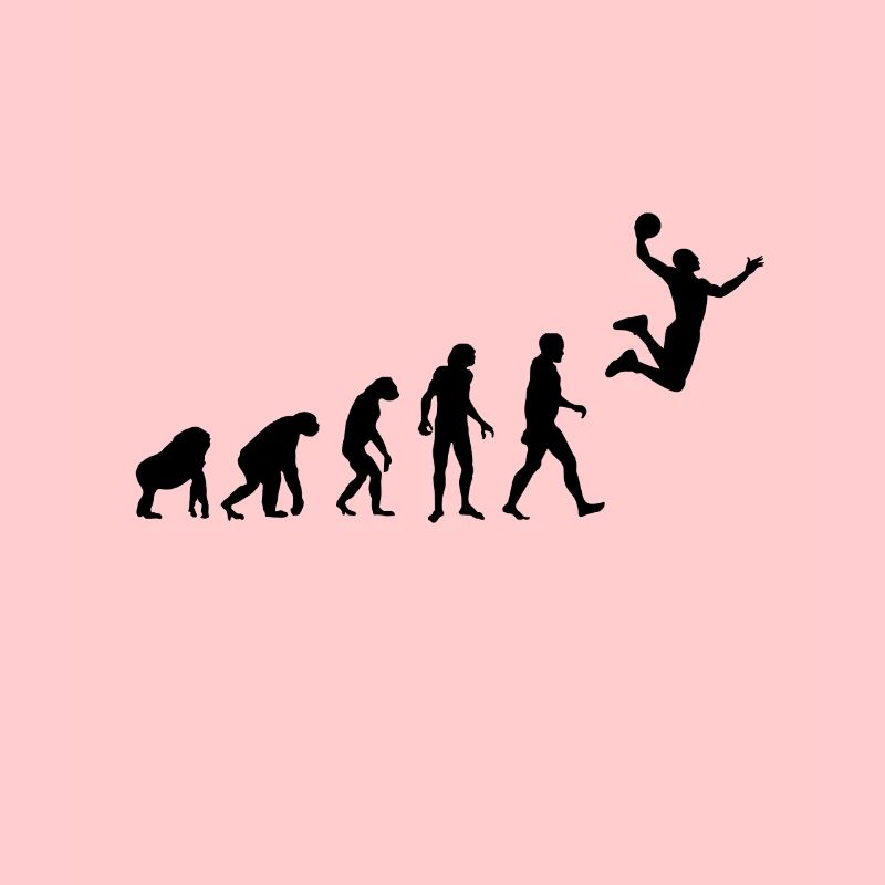 Evolution from a caveman to a basketball player