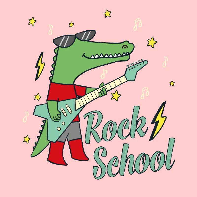 Rock School Schulbeginn Schulanfang Geschenkidee