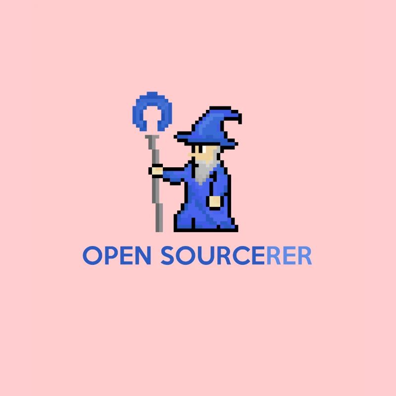 Open Source Sorcerer Programmierer T-Shirt