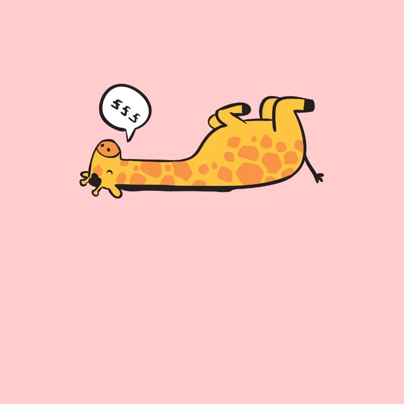 Sleeping giraffe