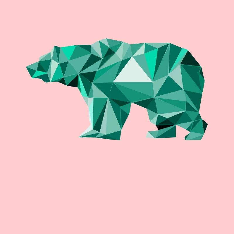 Geometrischer Bär Weihnachtsbär