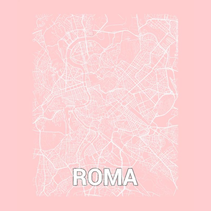 Plan et rues de la ville de Roma centre