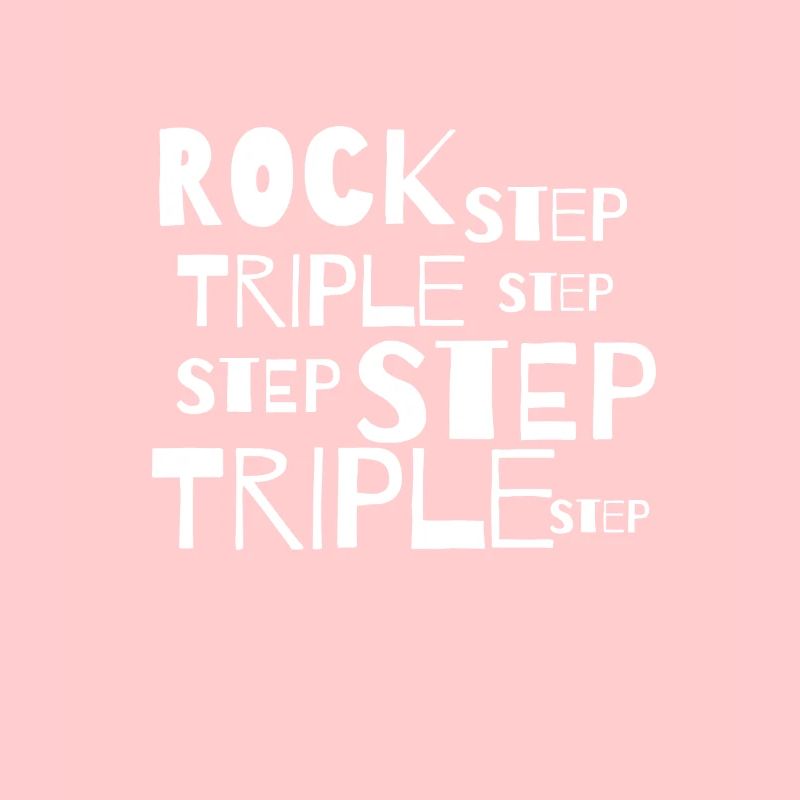 Mouvement de danse Lindy Hop Rock Step Triple Step blanc