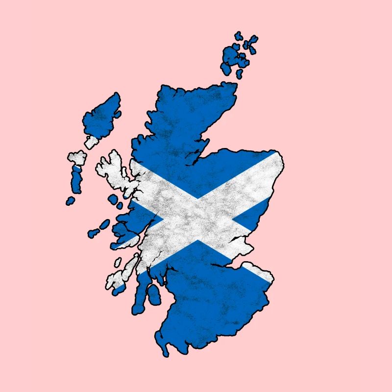 Scotland Map Scottish Flag Scots