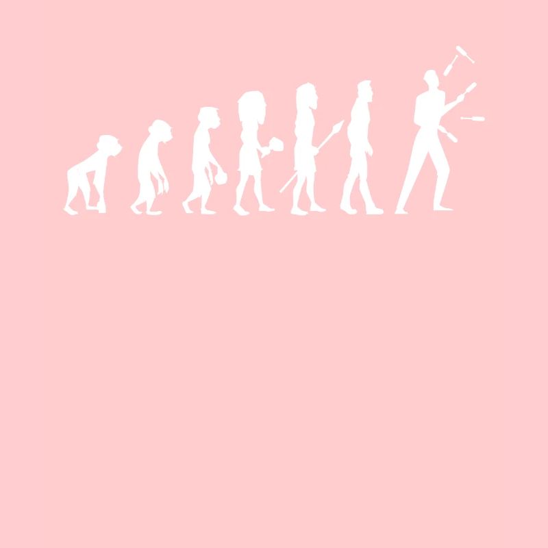 Evolution Jongleur Zirkus Jonglieren Fun Geschenk