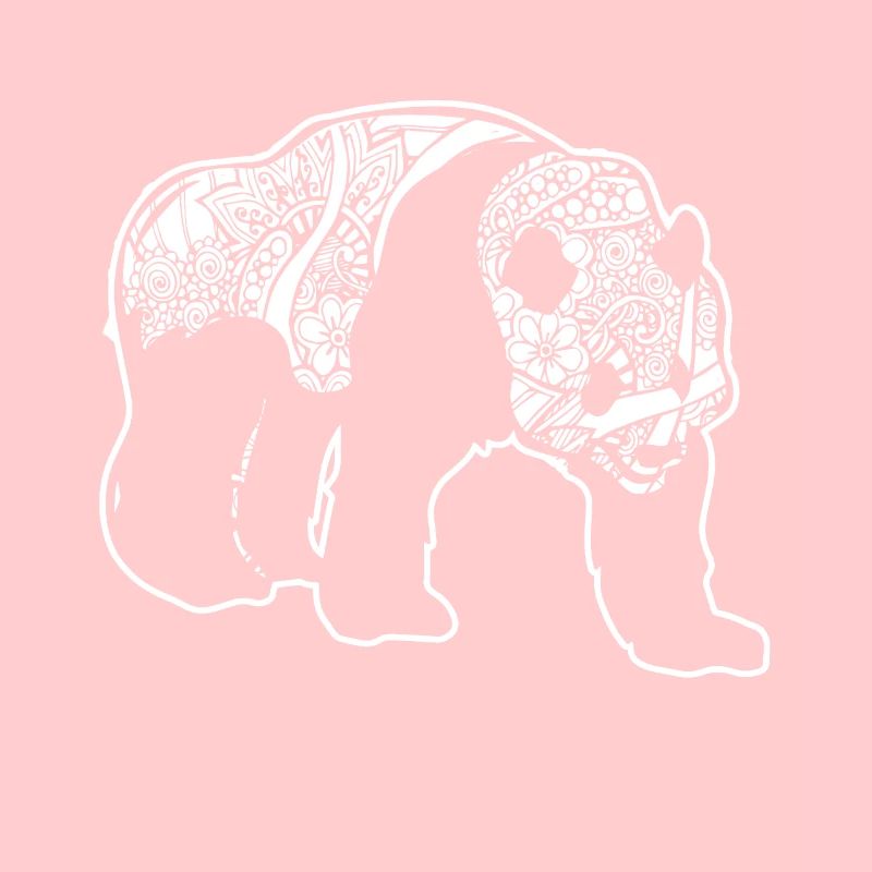 Panda géant Motif floral de panda géant