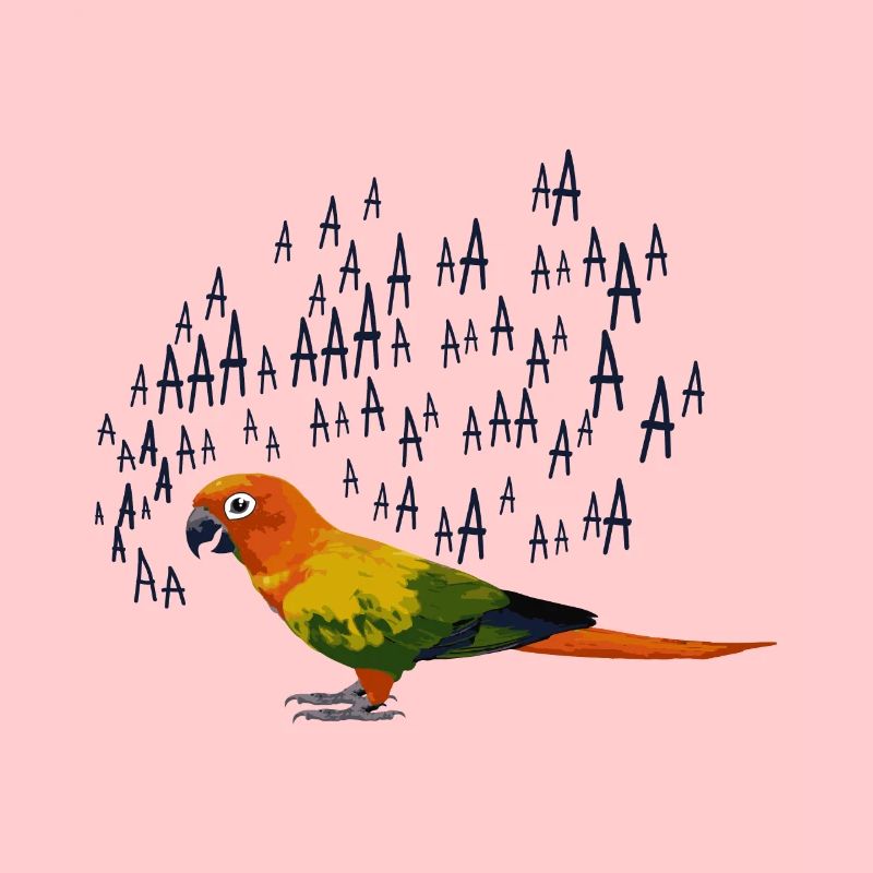 Oiseau tropical perroquet