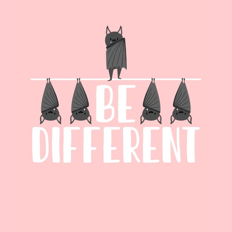 Be Different Bat Saying Bat Lover Fun