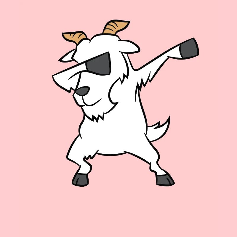 Dabbing Ziege Lustige Dabbende Ziege