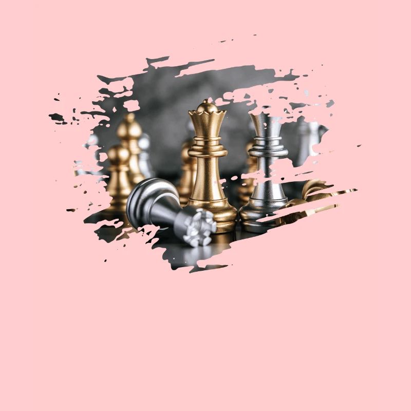 Jeu d'échecs découpé