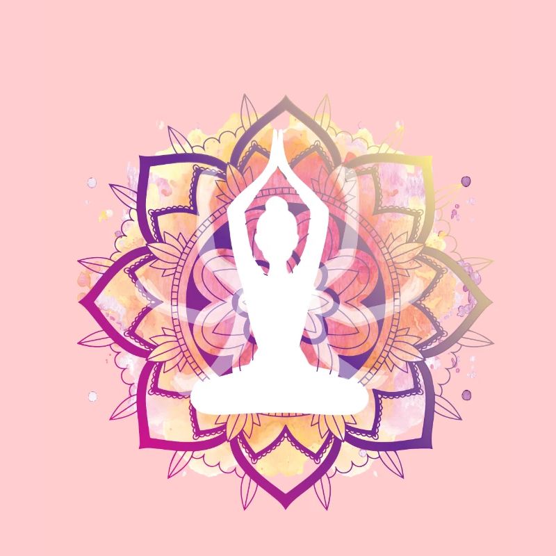 Pose colorée de lotus