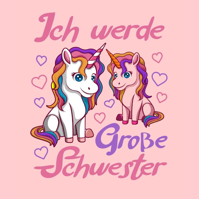 Große Schwester2021 Einhorn mit Herz