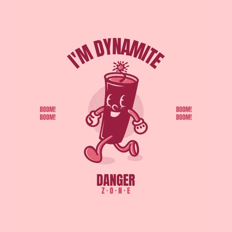 Ich bin Dynamit Gefahren Zone BOOM BOOM