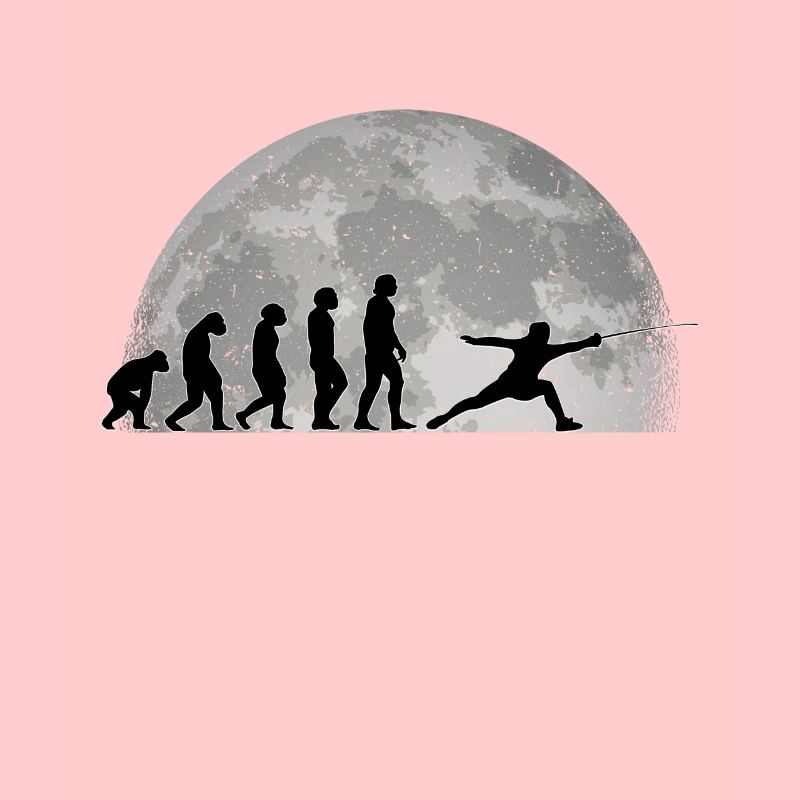 Fechten Evolution Mond Fechter Sportfechter