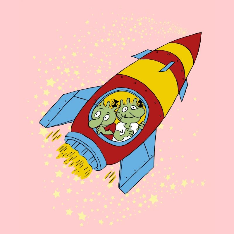 Die Olchis Classic Fliegen Mit Einer Rakete