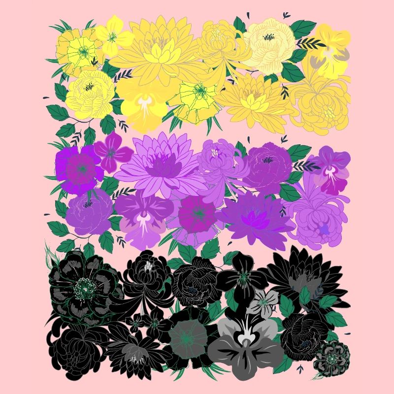 Non binary flower flag