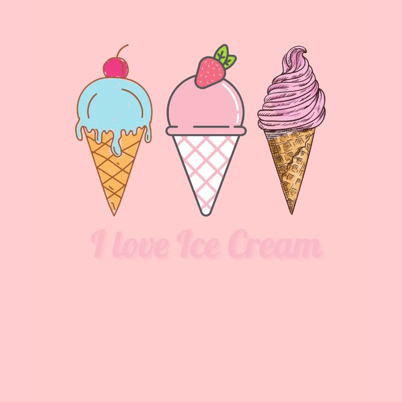 Ich liebe Eiscreme - I love Ice Cream. Geschenk