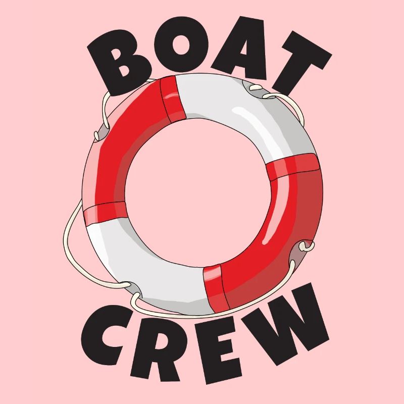 Boot Crew als Gruppe Boot fahren
