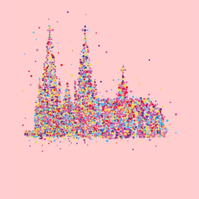 Cathédrale de Cologne Carnaval Carnaval Confetti Cadeau