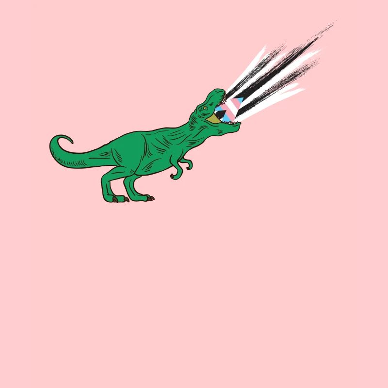 LGBTQ Trans Ally Flag - Dinosaurier