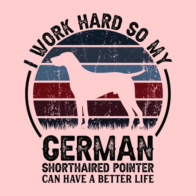 Hart Arbeiten - Retro Deutscher Zeiger