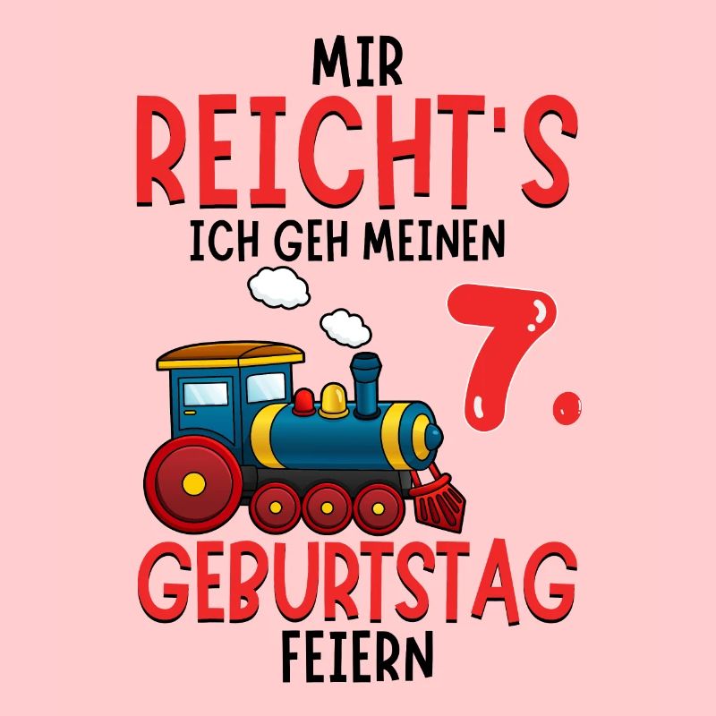 7. Geburtstag Geburtstagsgeschenk mit Eisenbahn