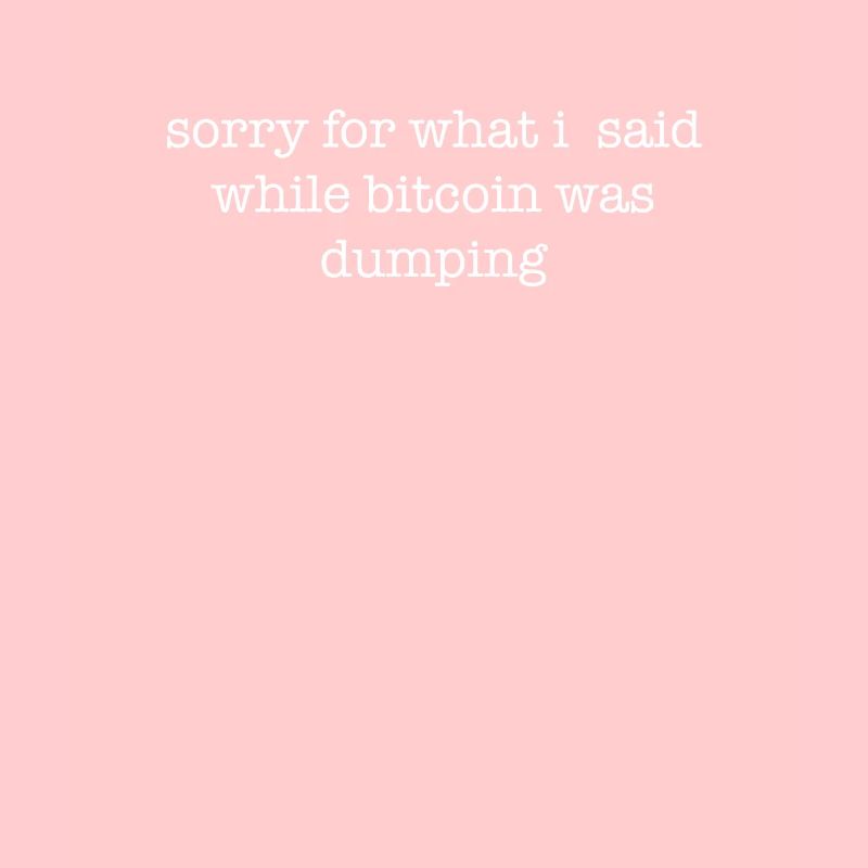 Désolé pour ce que j’ai dit que Bitcoin était en train de déverser - Crypto