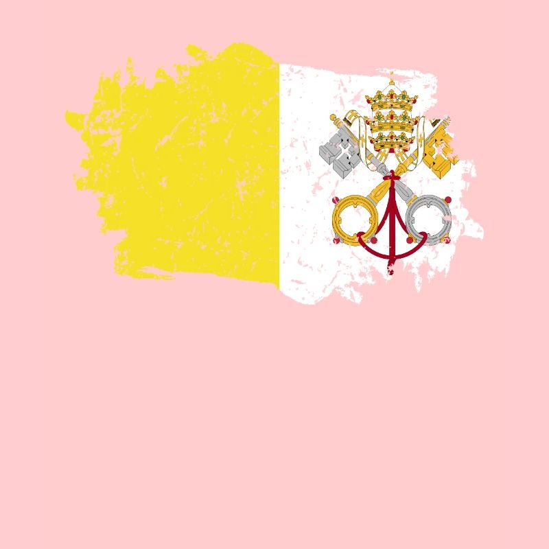 Drapeau de la Cité du Vatican Grunge Drapeau de la Cité du Vatican