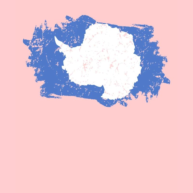 Antarctica Flag Grunge Antarctic Flag