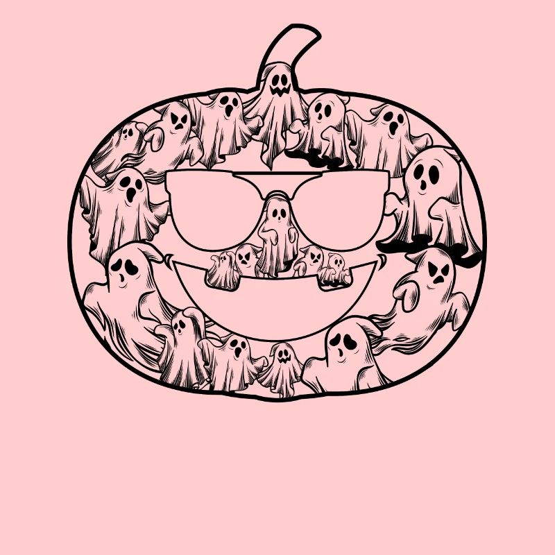 Halloween Pumpkin Halloween Pumpkin with Ghosts