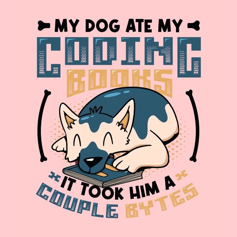 Dog Bytes Code Computer Joke Programming