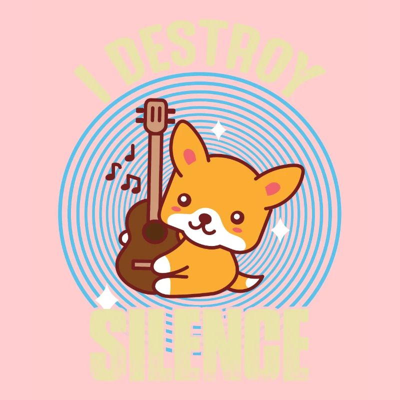 Guitar Destroy Silence Netter Fox-Gitarrist Rockgi