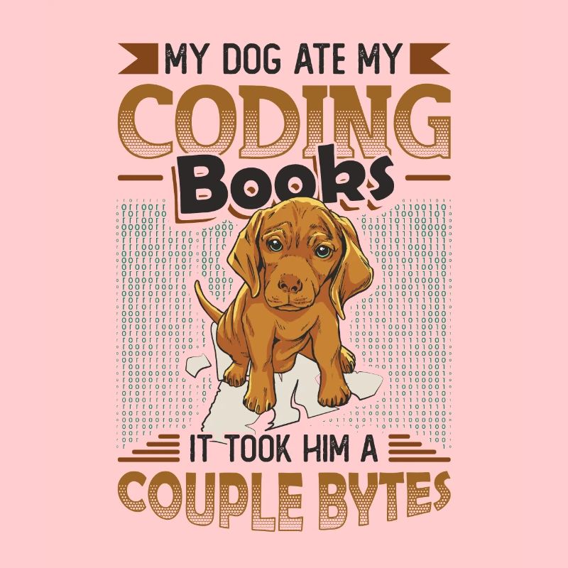 Dog Bytes Code Computer Joke Programming