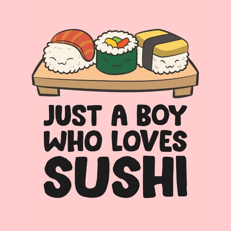 Nur ein Junge, der Sushi liebt