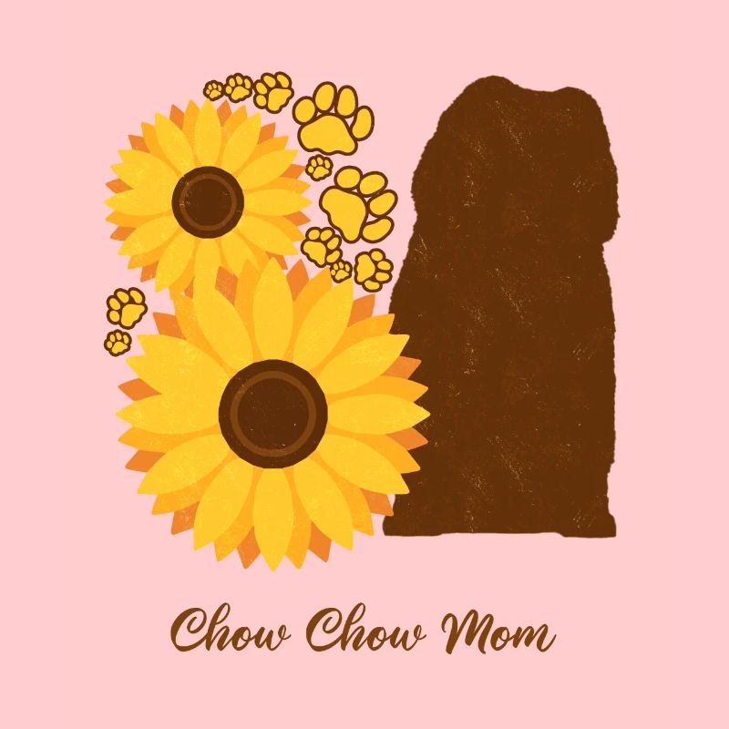 Sonnenblumen-Mutter - Chow-Chow