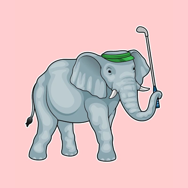 Elefant Golf Golfschläger