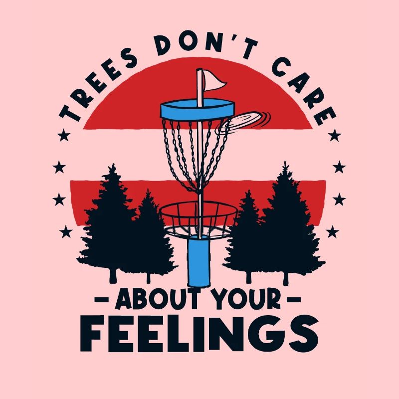 Trees Disc Golf Player