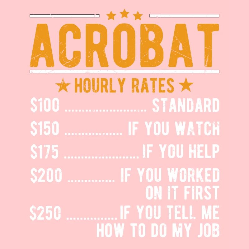Salaire horaire Acrobat