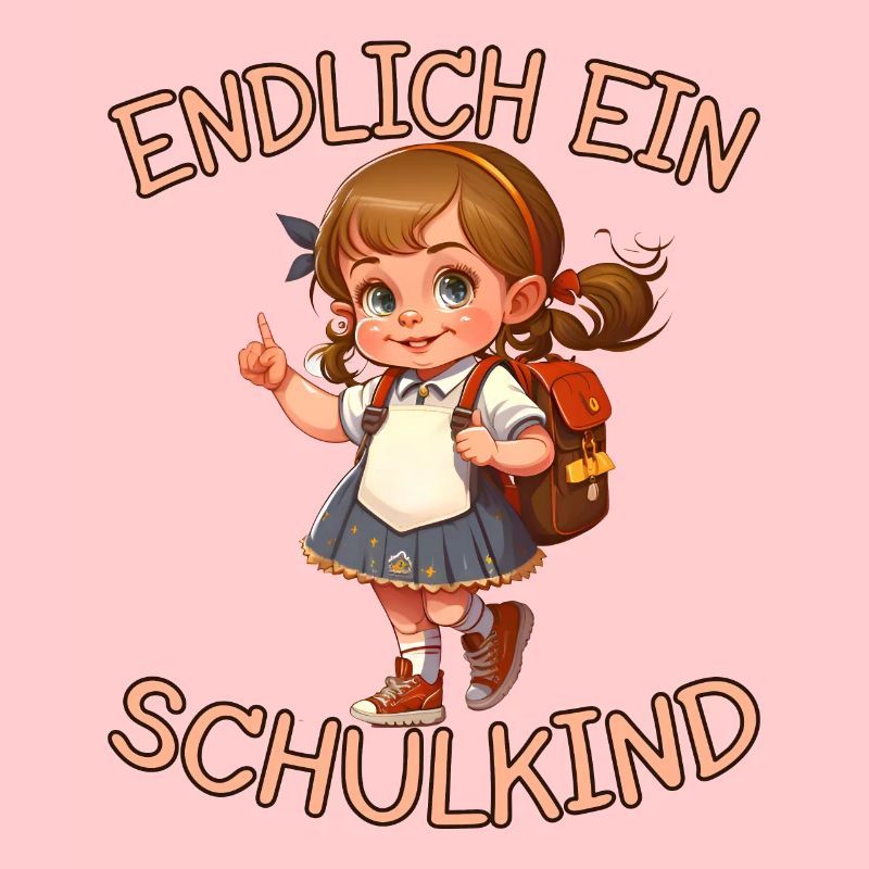 Endlich ein Schulkind Anime Mädchen