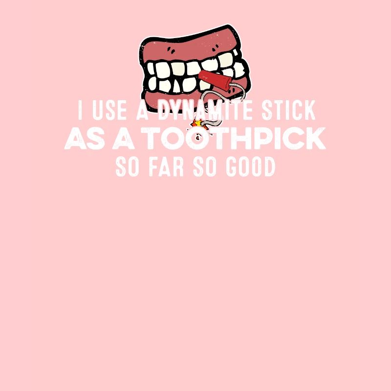 J’utilise un bâton de dynamite comme jeu de mots de rappeur cure-dent