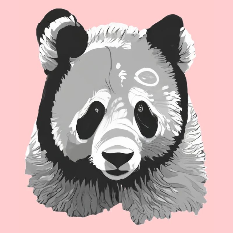 Bébé Panda Stylisé