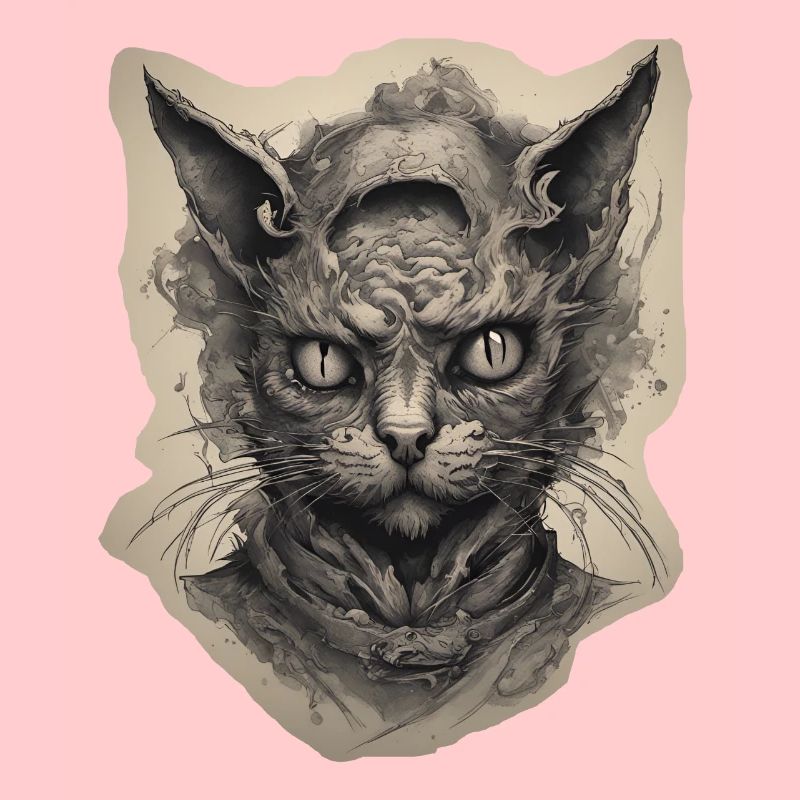Horreur / Chat / Kitty / Halloween / Effrayant