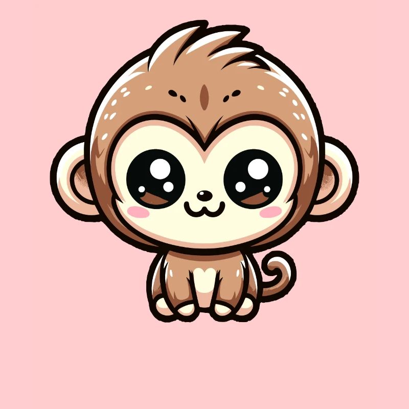 Kawaii Monkey Bébé Singe