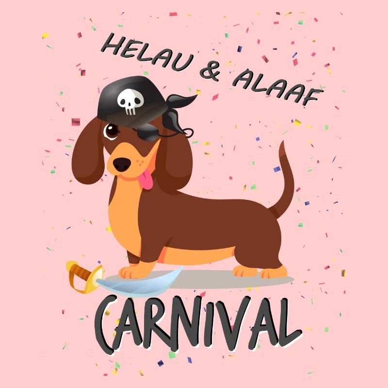 Teckel, Carnaval, Carnaval, Helau, Alaaf, Pirate