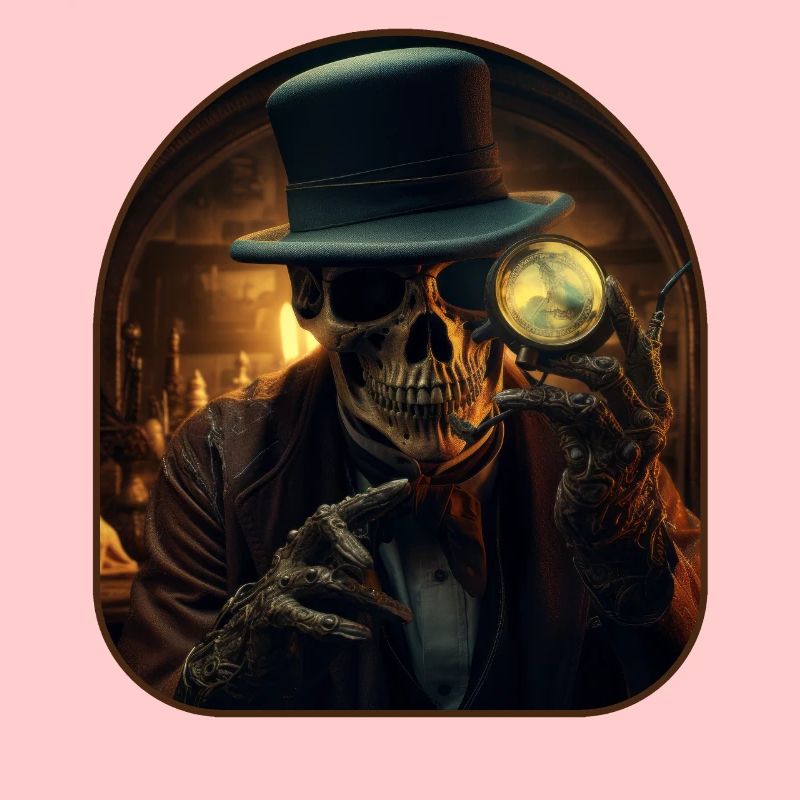 Detective Skeleton Sleuth Rock