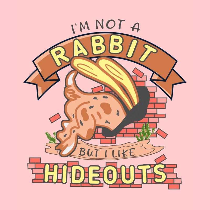 J’aime les cachettes trou de lapin disant cachette drôle