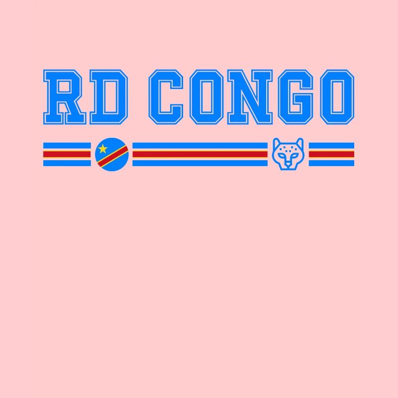 RD CONGO drapeau et emblème du Congo