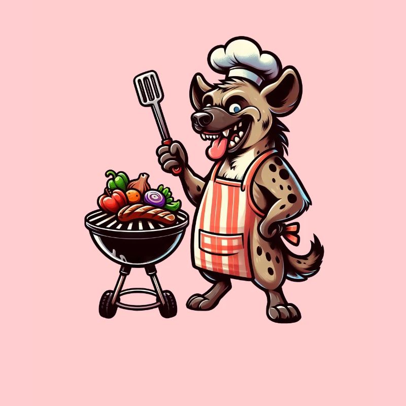 Sommer BBQ mit Chef-Hyäne