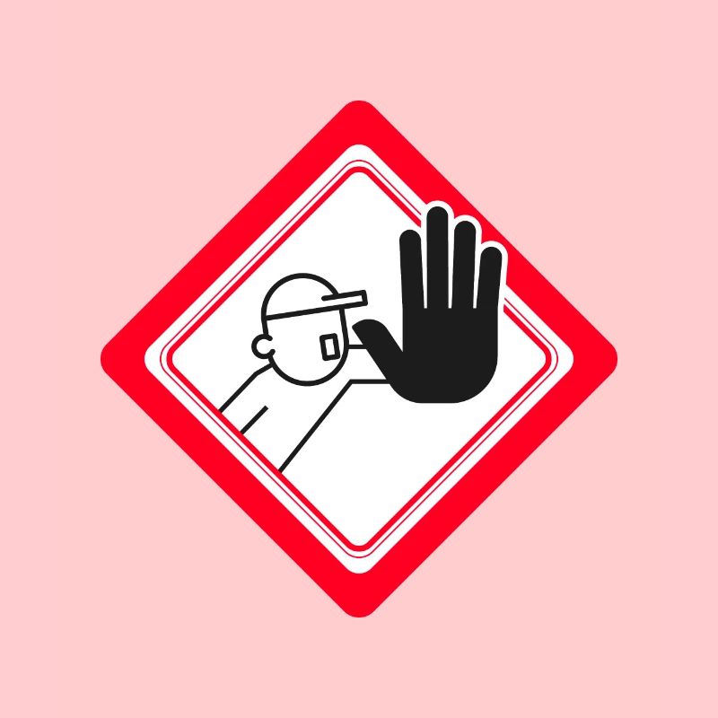 Unauthorized access prohibited Prohibition signs